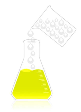 Digital Image of a Beaker with Yellow Fluid