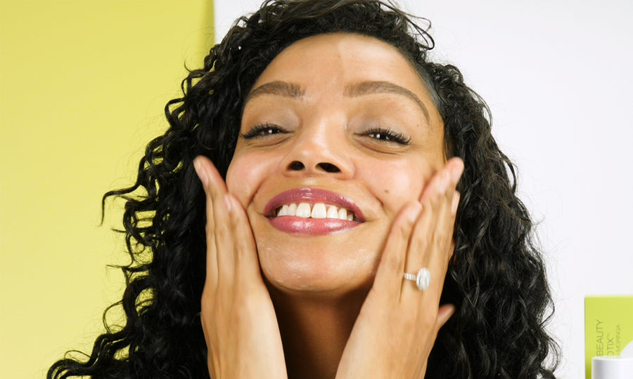 Woman Applying Juice Beauty Skincare