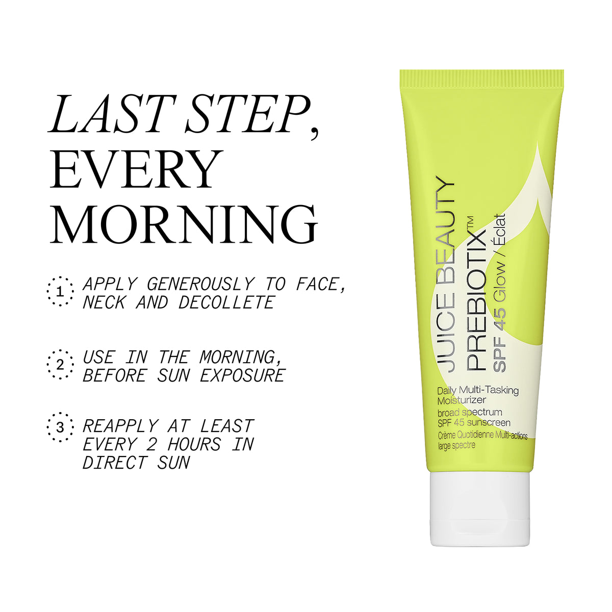 PREBIOTIX SPF 45 Resplandor Diario Multifunción