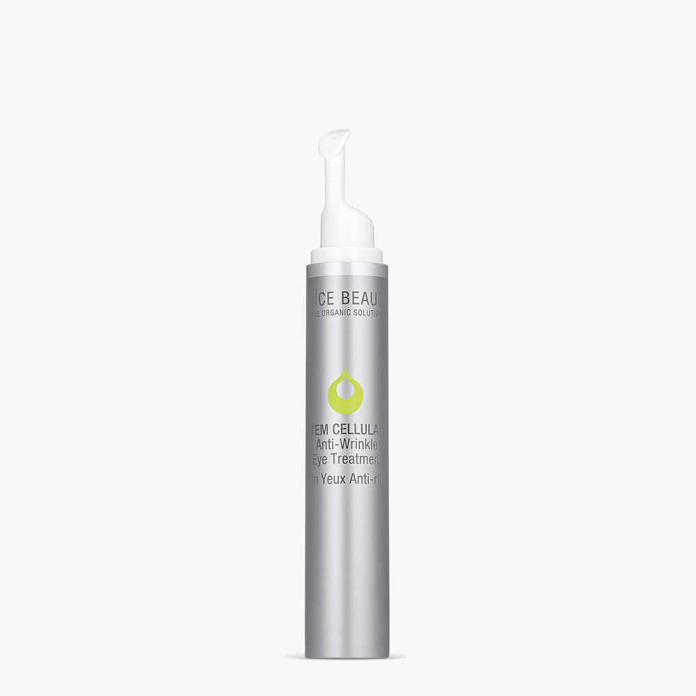 Stem Cellular Anti-Wrinkle Eye Treatment open jar showing the silky eye gel-cream
