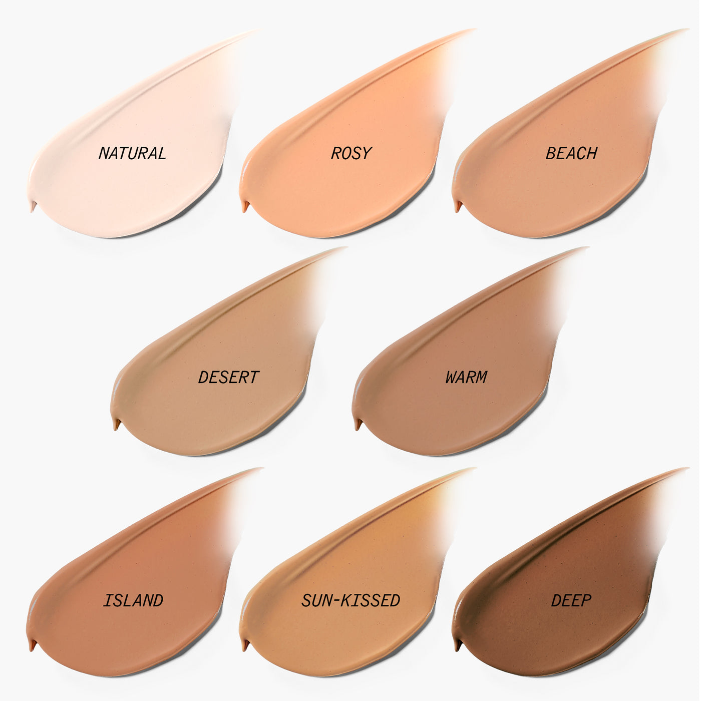 CC Cream Zinc SPF 30 Shade Swatches