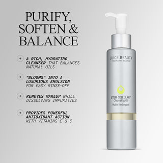 Purify, Soften and Balance with Stem Cellular Cleansing Oil