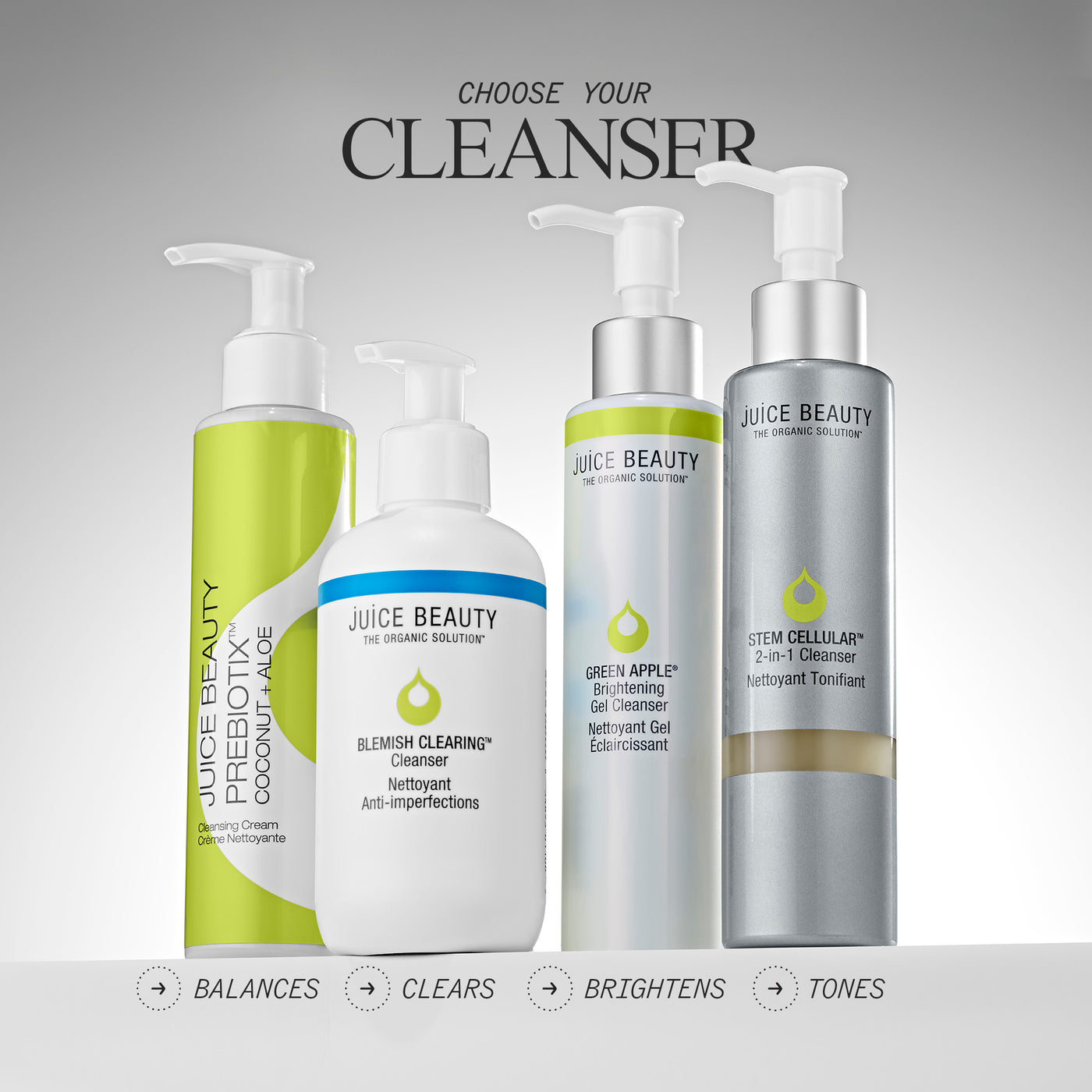 Choose Your Cleanser