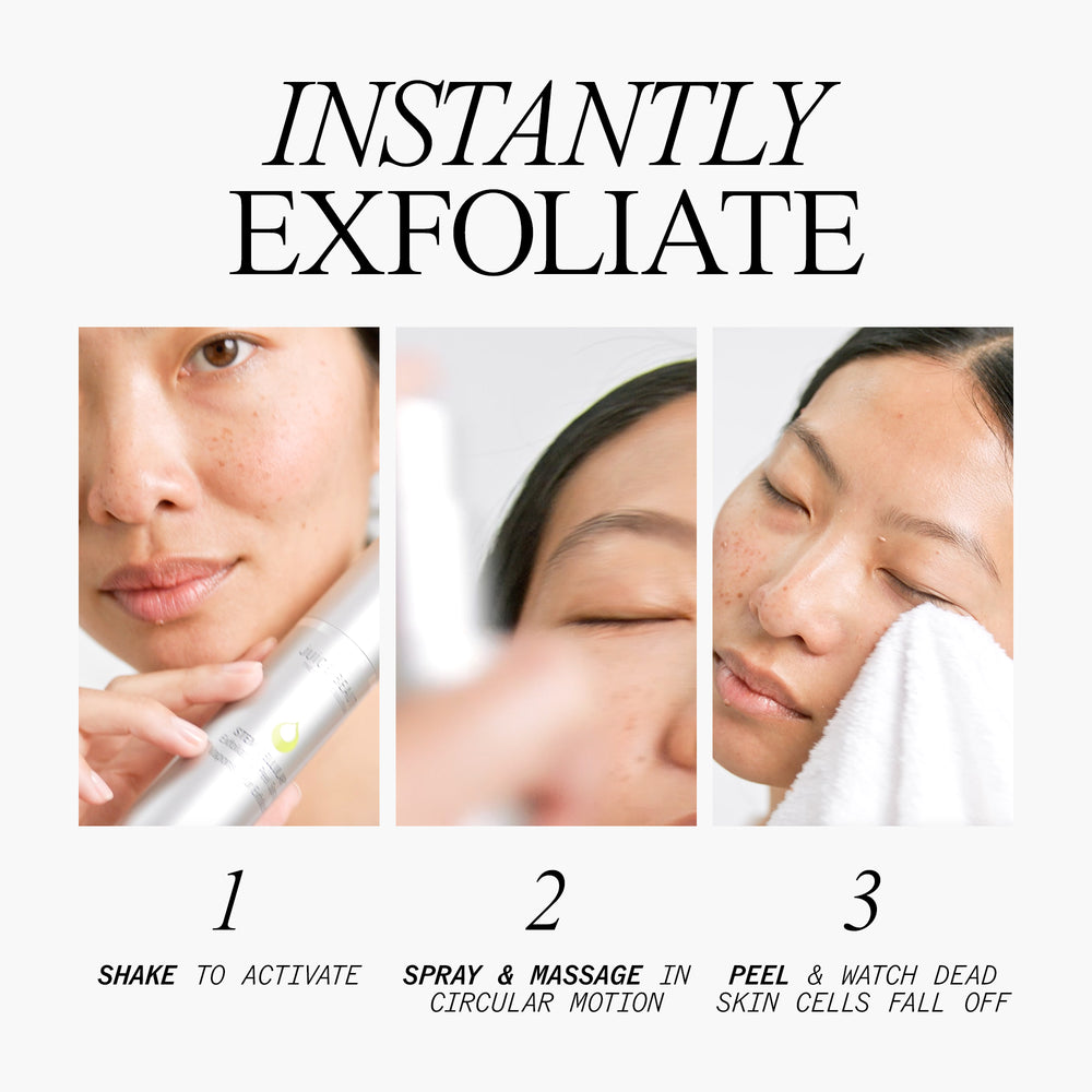 Instantly Exfoliate with Stem Cellular Exfoliating Peel Spray