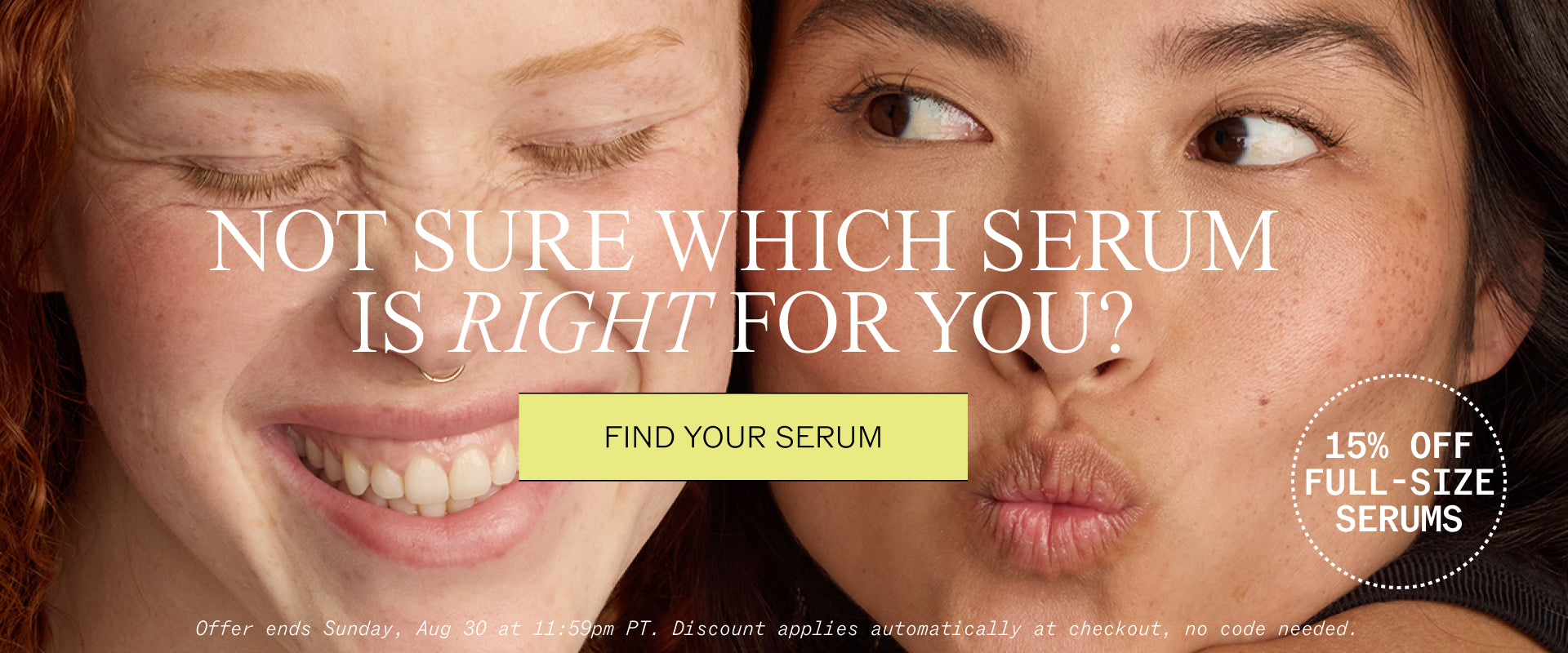 15% OFF Serums