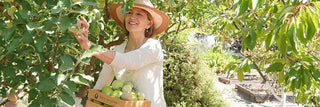 Juice Beauty Founder, Karen Behnke, Picking Apples at the Juice Beauty Farm