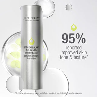 STEM CELLULAR Anti-Wrinkle Booster Serum Clinically Validated Results: 95% Reported Improved Skin Tone & Texture