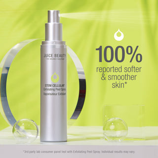 STEM CELLULAR Exfoliating Peel Spray Clinically Validated Results