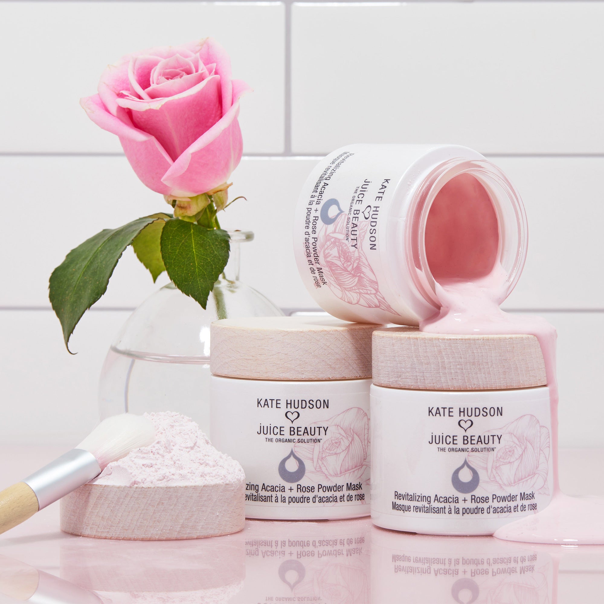 Organic Rose Petals Powder For Natural Skin Care Reduces Wrinkles