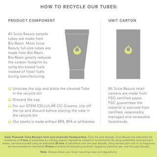 Green Apple Age Defy Hand Cream Recycling Instructions
