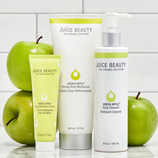 GREEN APPLE Age Defy Hand Cream, Firming Body Moisturizer, and Body Cleanser set