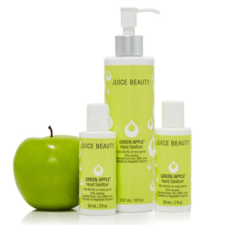 Green Apple Hand Sanitizer Set with an Apple